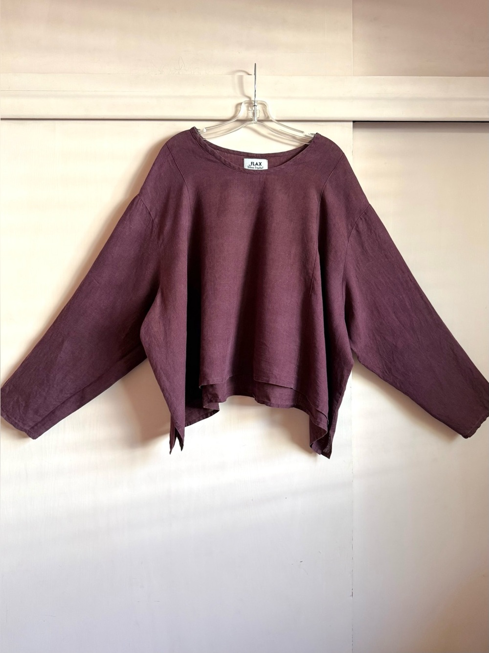 FLAX Jeanne Engelhart vintage cropped top 3G 2x 3x 4x
